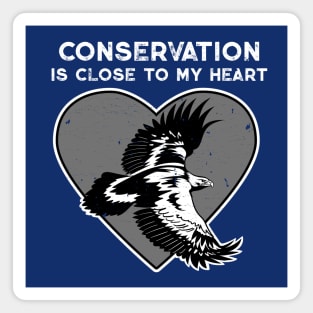 Eagle Conservation Heart Magnet